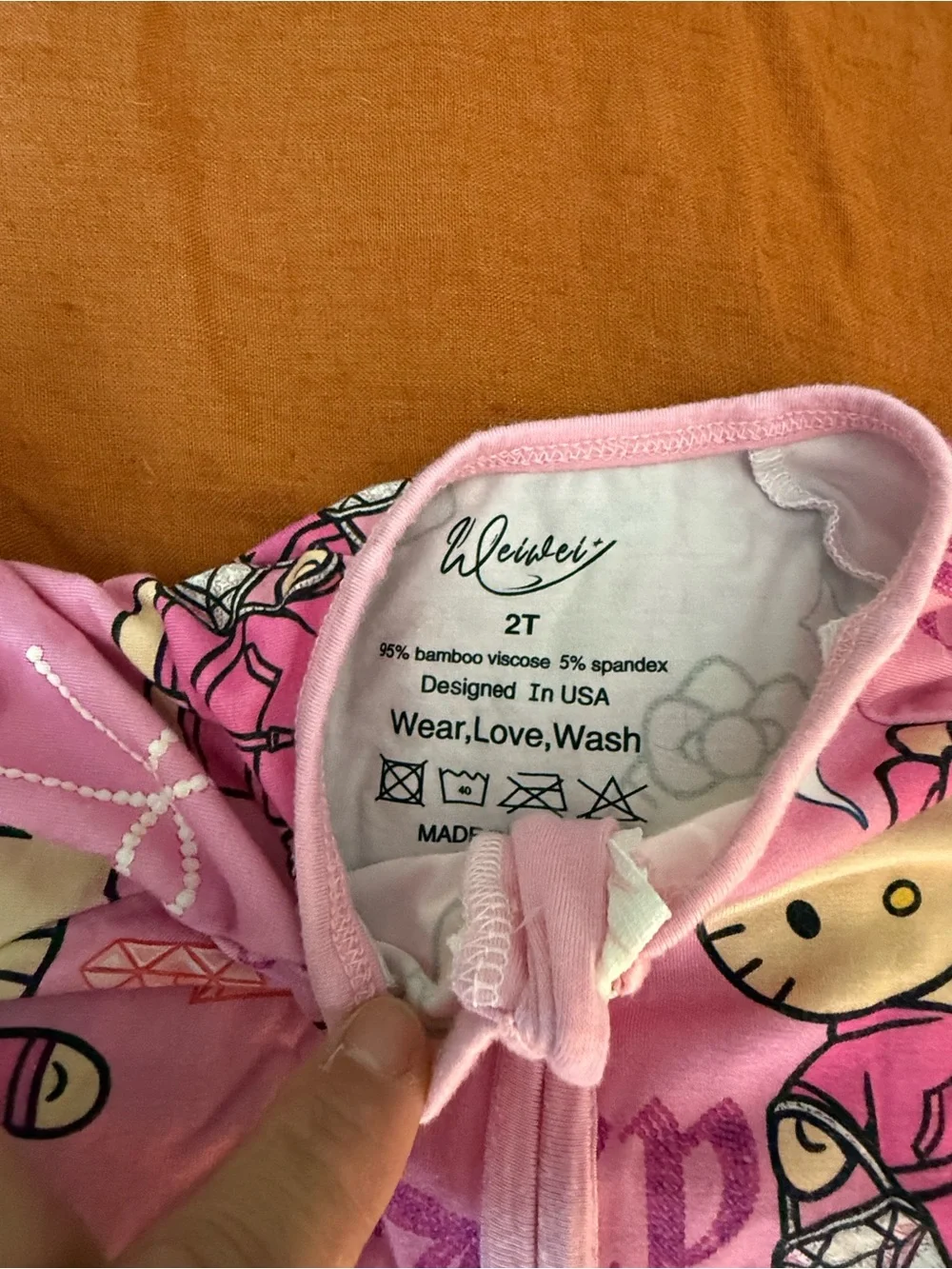 Bamboo shortie hello Kitty x Juicy Couture Pink Baby Romper